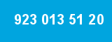 923 013 51 20 923 013 51 20